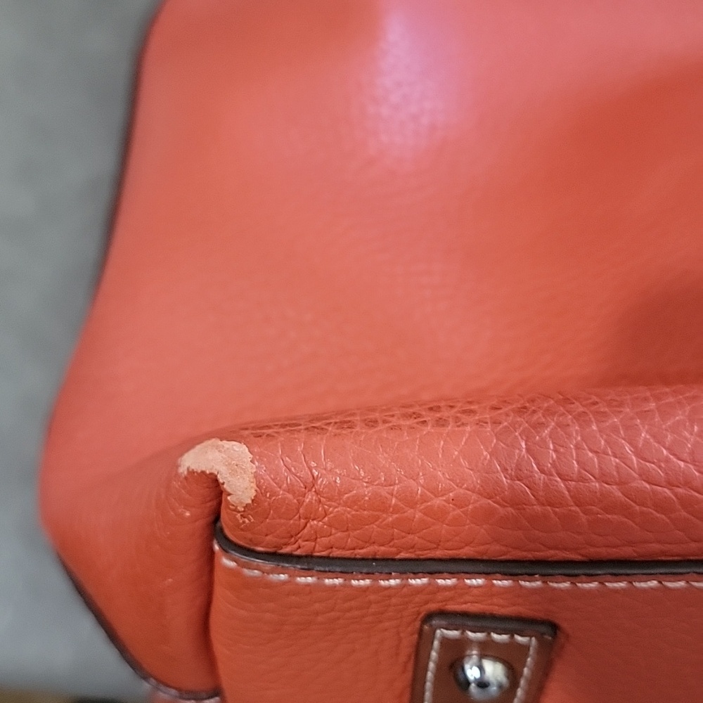 Dooney & Bourke Cambridge Hobo In Persimmon~Pebbled Leather - Picture 12 of 16